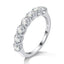 3.5MM D VVS1 Moissanite Ring – 925 Sterling Silver Eternity Band