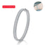 2MM D Moissanite Hoop Bangle – S925 Sterling Silver