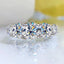 3.6CT Moissanite 3-Stone Ring – 925 Sterling Silver Bridal Jewelry
