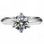 Luxury Moissanite Diamond Ring – Sterling Silver
