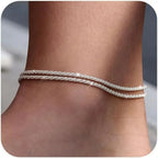 Dainty Layered Anklet