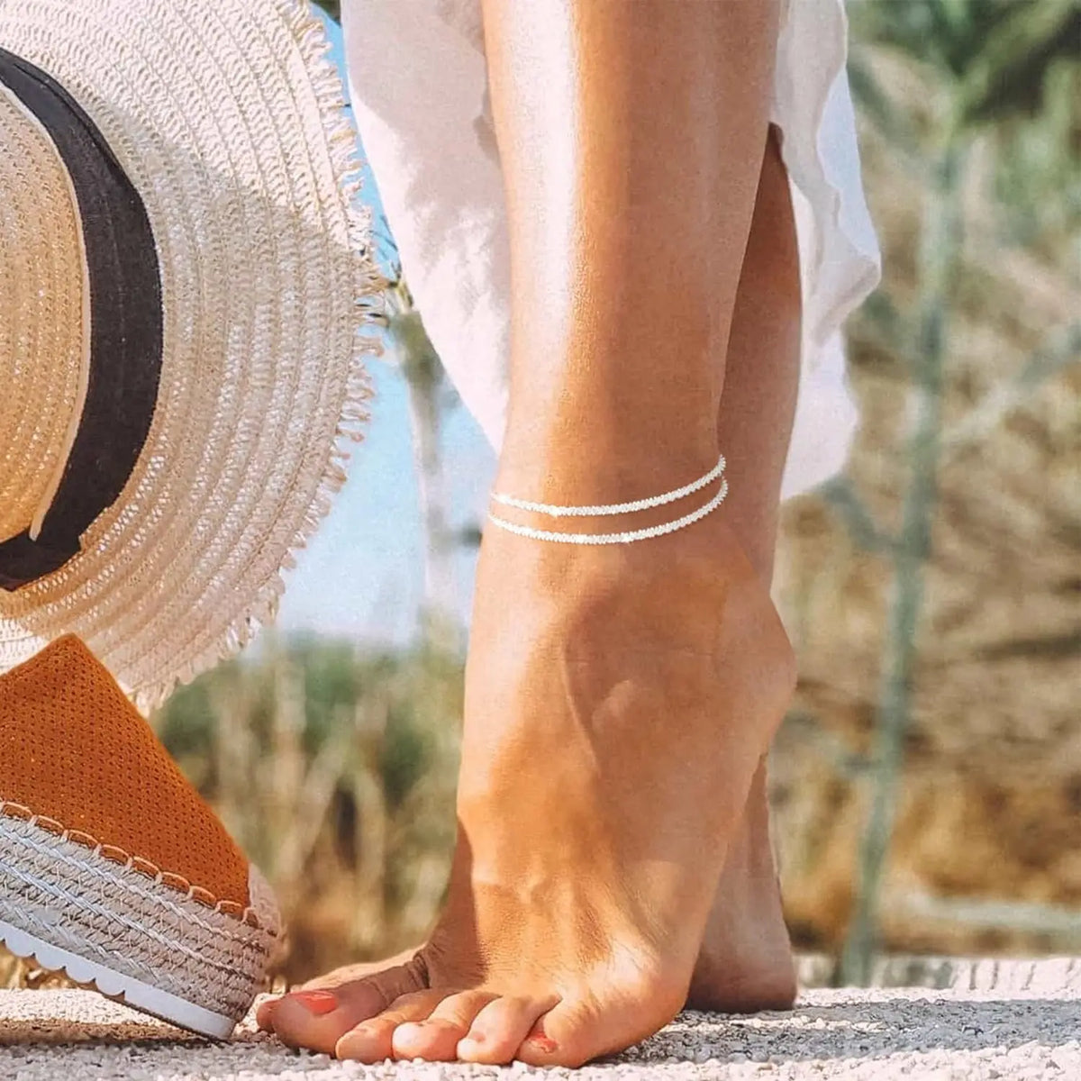 Dainty Layered Anklet
