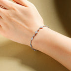 Moissanite Chain Bracelet – S925 Sterling Silver, Luxury Sparkle