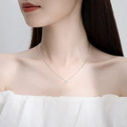 D VVS1 Moissanite Pendant Necklace – 925 Sterling Silver