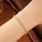 D VVS1 Moissanite Tennis Bracelet – 14K Gold Filled