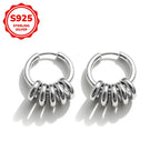 925 Sterling Silver Multi-Layer Hoop Earrings – Men's Fashion