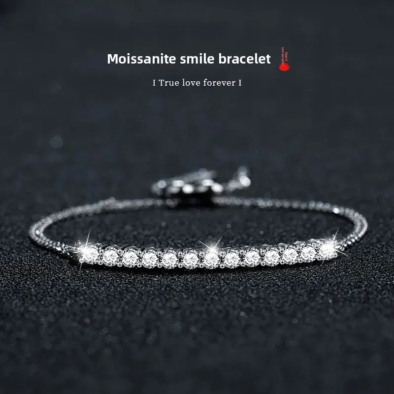 925 Sterling Silver Tennis Bracelet – Elegant Crystal Sparkle