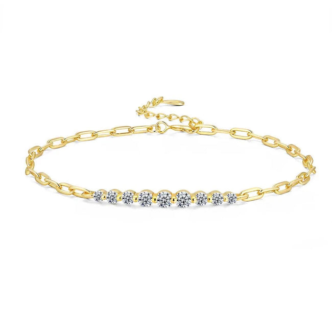 D VVS1 Moissanite Tennis Bracelet – 925 Sterling Silver, GRA Certified Hover Image