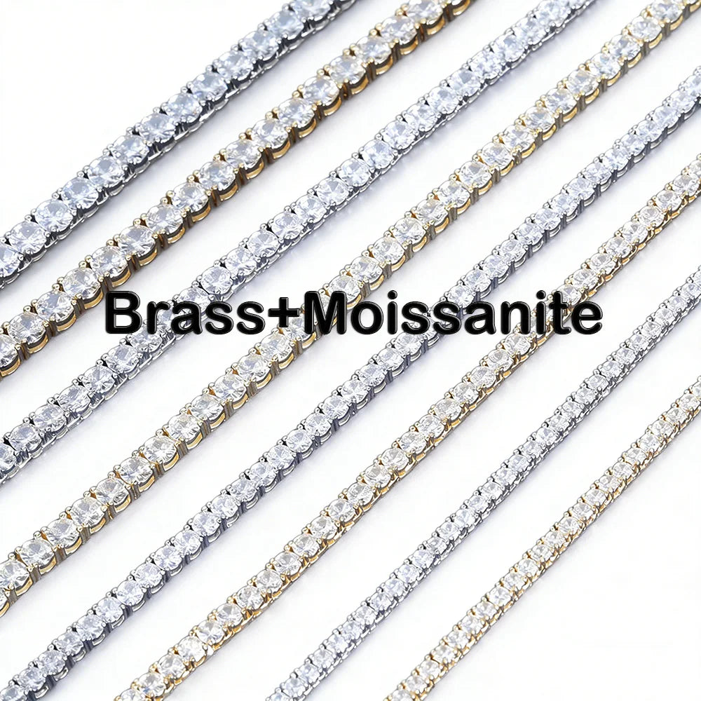 Moissanite Tennis Bracelet – S925 Sterling Silver, GRA Certified