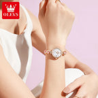 OLEVS 5633 Quartz Watch – Stainless Steel with Calendar