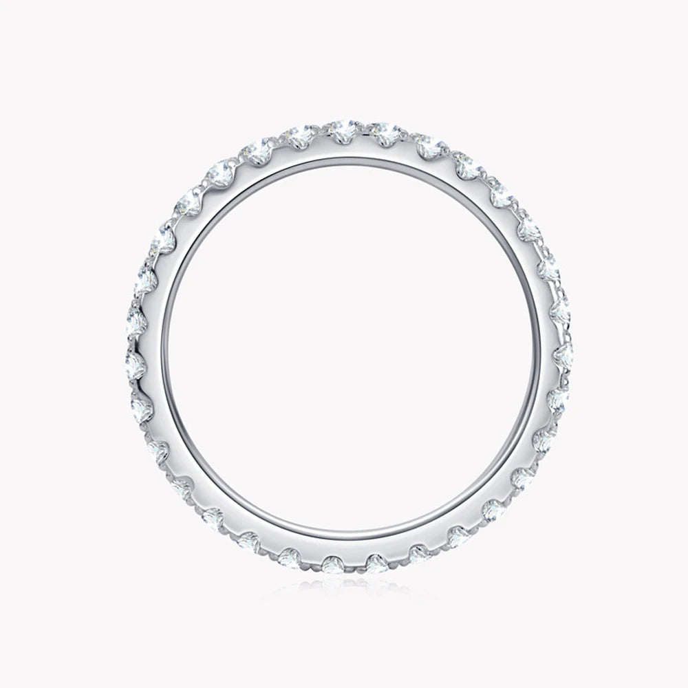 2MM Moissanite Ring – 925 Sterling Silver Elegant Jewelry