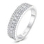 Moissanite Wedding Band – 925 Sterling Silver Elegant Ring