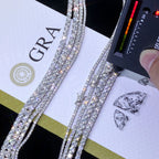 Moissanite Tennis Bracelet – 925 Sterling Silver, GRA Certified