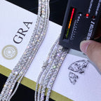 Moissanite Tennis Bracelet – S925 Sterling Silver, GRA Certified