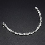 D VVS1 Moissanite Tennis Bracelet – 925 Sterling Silver