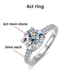 Luxury Moissanite Engagement Ring – 925 Sterling Silver