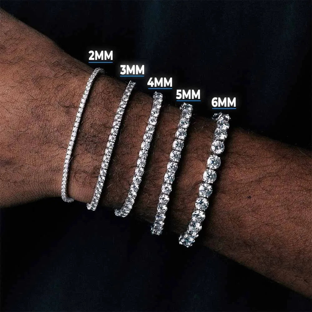 ESKEEM Moissanite Tennis Bracelet – Iced Out Hip-Hop Style