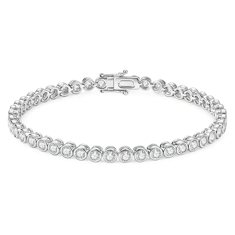 D VVS1 Moissanite Tennis Bracelet – 14K Gold Filled