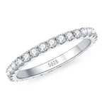 2MM Moissanite Ring – 925 Sterling Silver Elegant Jewelry