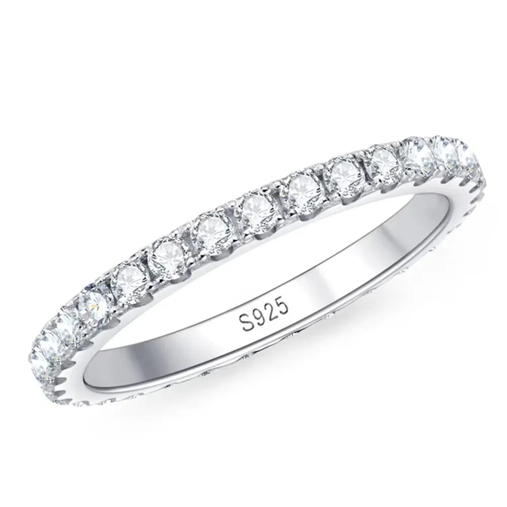 2MM Moissanite Ring – 925 Sterling Silver Elegant Jewelry