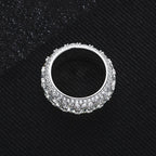 8.46CTTW Moissanite Iced-Out Ring – 925 Sterling Silver