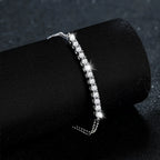 925 Sterling Silver Tennis Bracelet – Elegant Crystal Sparkle