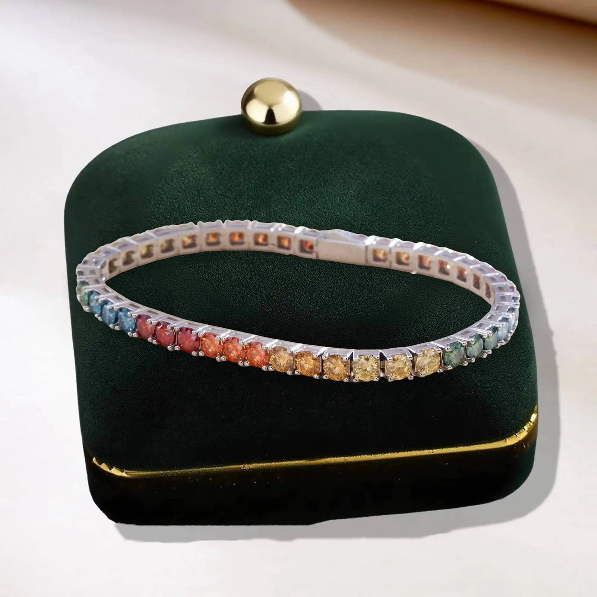 D VVS1 Moissanite Tennis Bracelet – 925 Sterling Silver, 4MM
