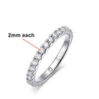 Luxury Moissanite Engagement Ring – 925 Sterling Silver