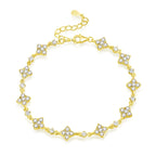 Moissanite Chain Bracelet – S925 Sterling Silver, Luxury Sparkle