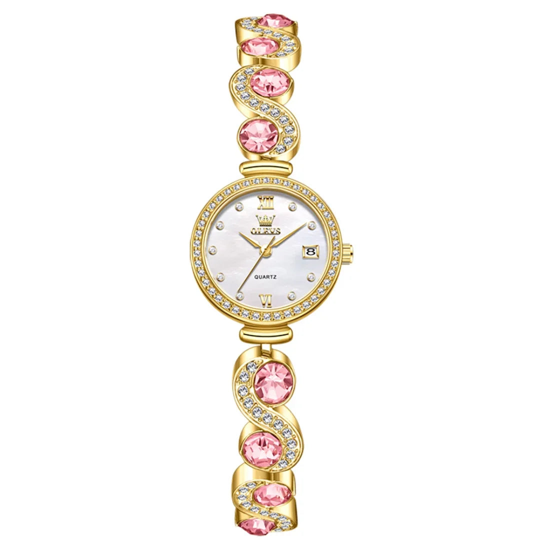 OLEVS 5633 Quartz Watch – Stainless Steel with Calendar