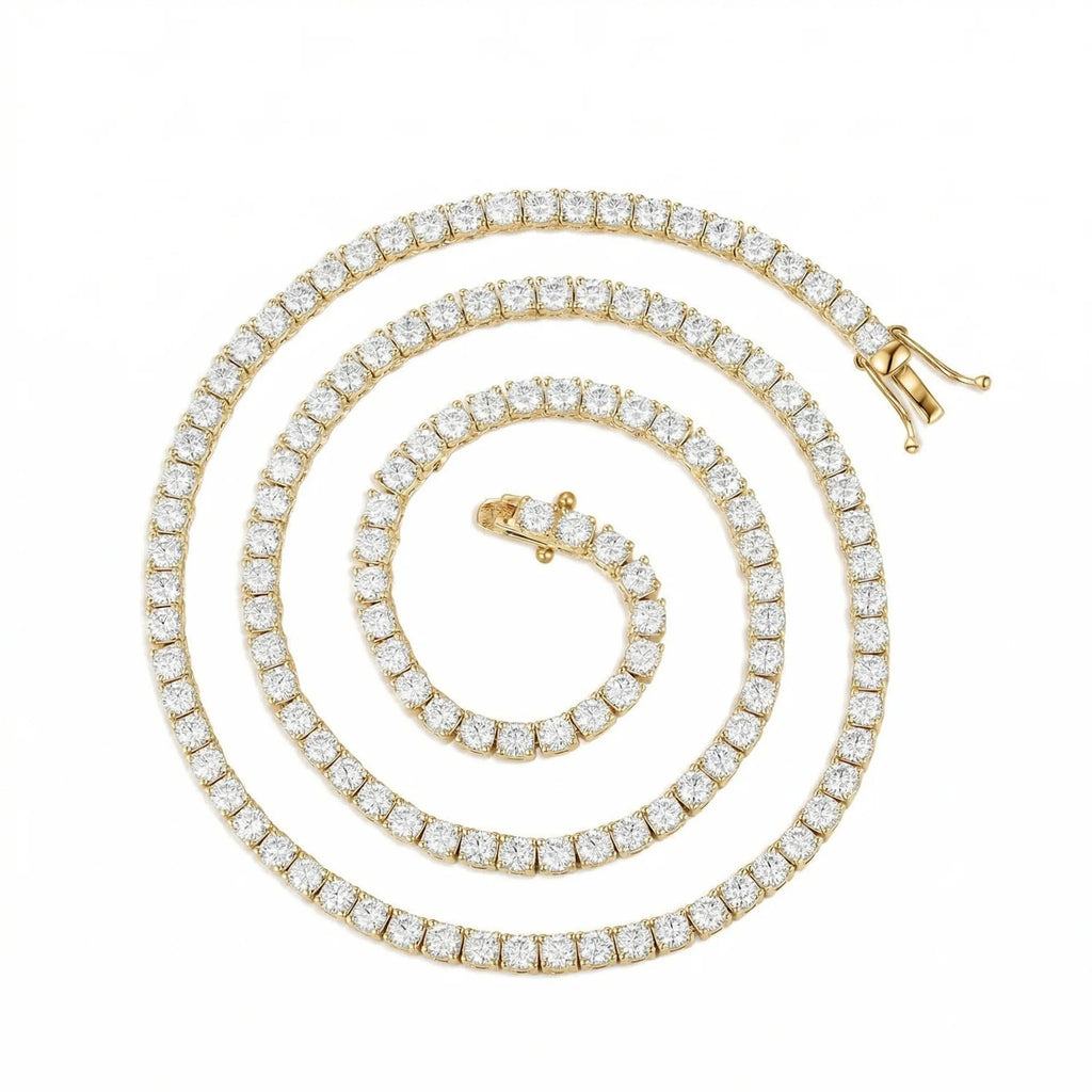 Moissanite Tennis Bracelet – 925 Sterling Silver, GRA Certified