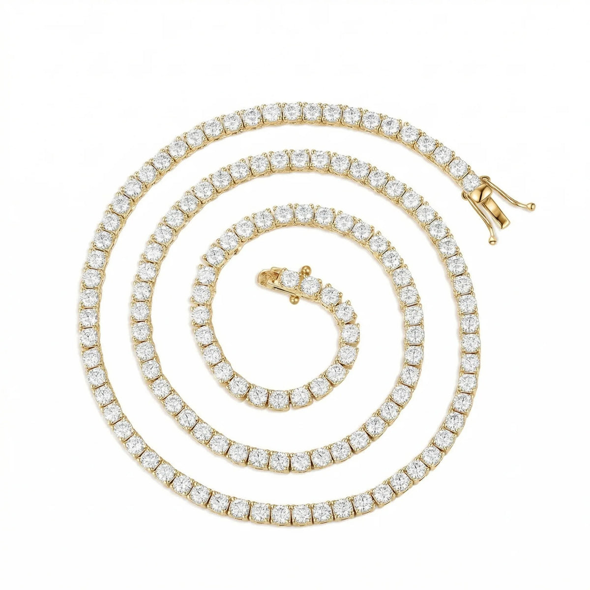 Moissanite Tennis Bracelet – 925 Sterling Silver, GRA Certified