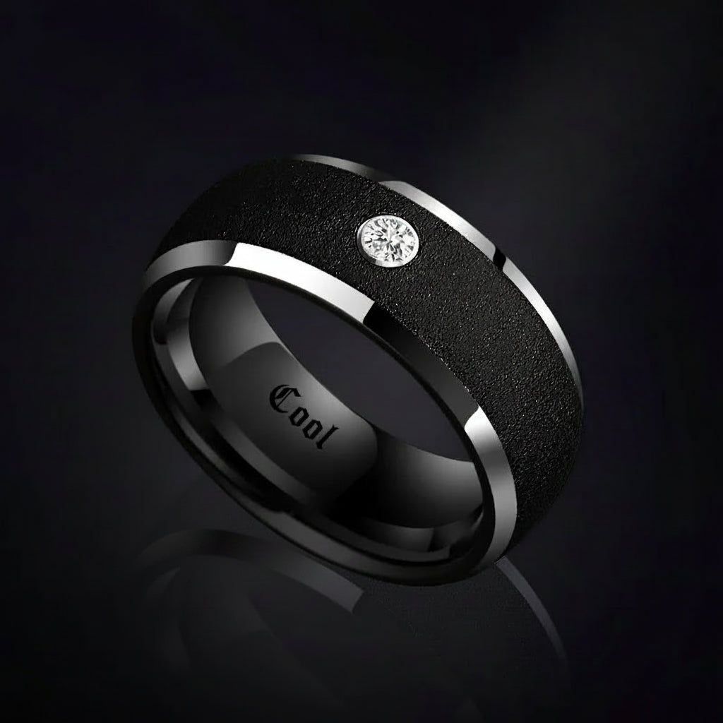 Diamond Ring Tungsten Couple Wedding Bands – Luxury Personalized Rings