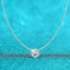 D VVS1 Moissanite Pendant Necklace – 925 Sterling Silver