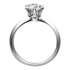 Luxury Moissanite Diamond Ring – Sterling Silver