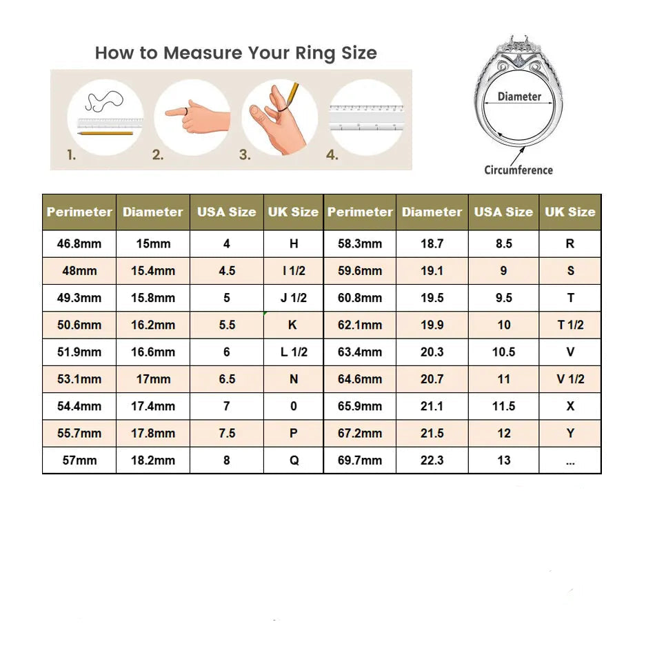3-Piece Moissanite Bridal Ring Set – 925 Sterling Silver