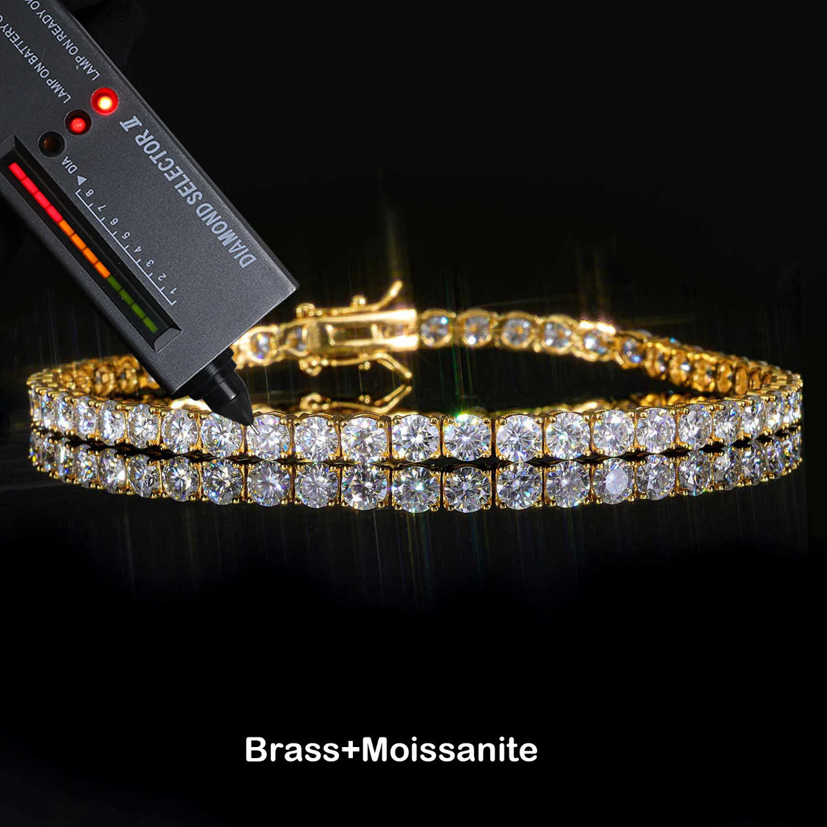 ESKEEM Moissanite Tennis Bracelet – Iced Out Hip-Hop Style