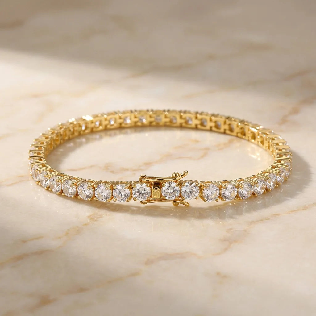 Moissanite Tennis Bracelet – 925 Sterling Silver, GRA Certified