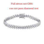 D VVS1 Moissanite Tennis Bracelet – 925 Sterling Silver