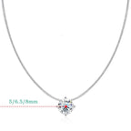 D VVS1 Moissanite Pendant Necklace – 925 Sterling Silver
