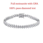 D VVS1 Moissanite Tennis Bracelet – 925 Sterling Silver