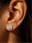 1.0CT Moissanite Stud Earrings – 925 Sterling Silver, D Color