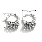 925 Sterling Silver Multi-Layer Hoop Earrings – Men's Fashion