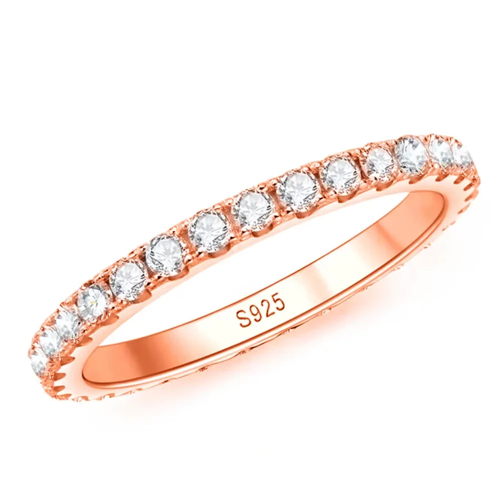 2MM Moissanite Ring – 925 Sterling Silver Elegant Jewelry