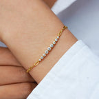 D VVS1 Moissanite Tennis Bracelet – 925 Sterling Silver, GRA Certified