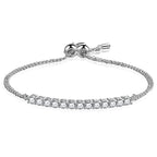 925 Sterling Silver Tennis Bracelet – Elegant Crystal Sparkle
