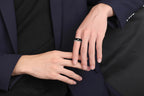 Diamond Ring Tungsten Couple Wedding Bands – Luxury Personalized Rings
