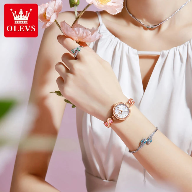 OLEVS 5633 Quartz Watch – Stainless Steel with Calendar Main Image