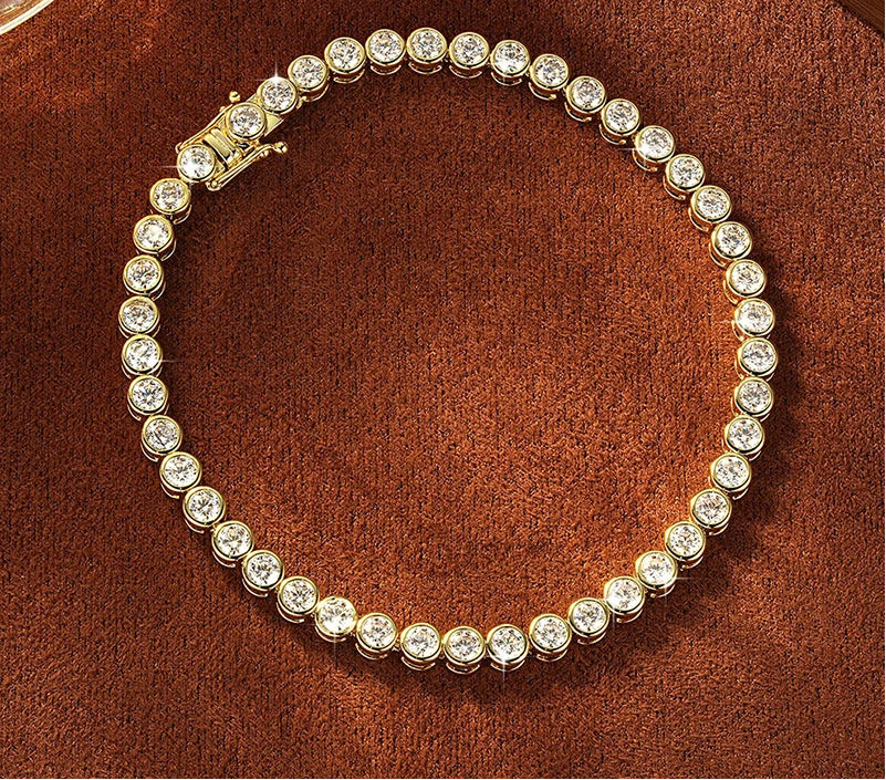 D VVS1 Moissanite Tennis Bracelet – 14K Gold Filled