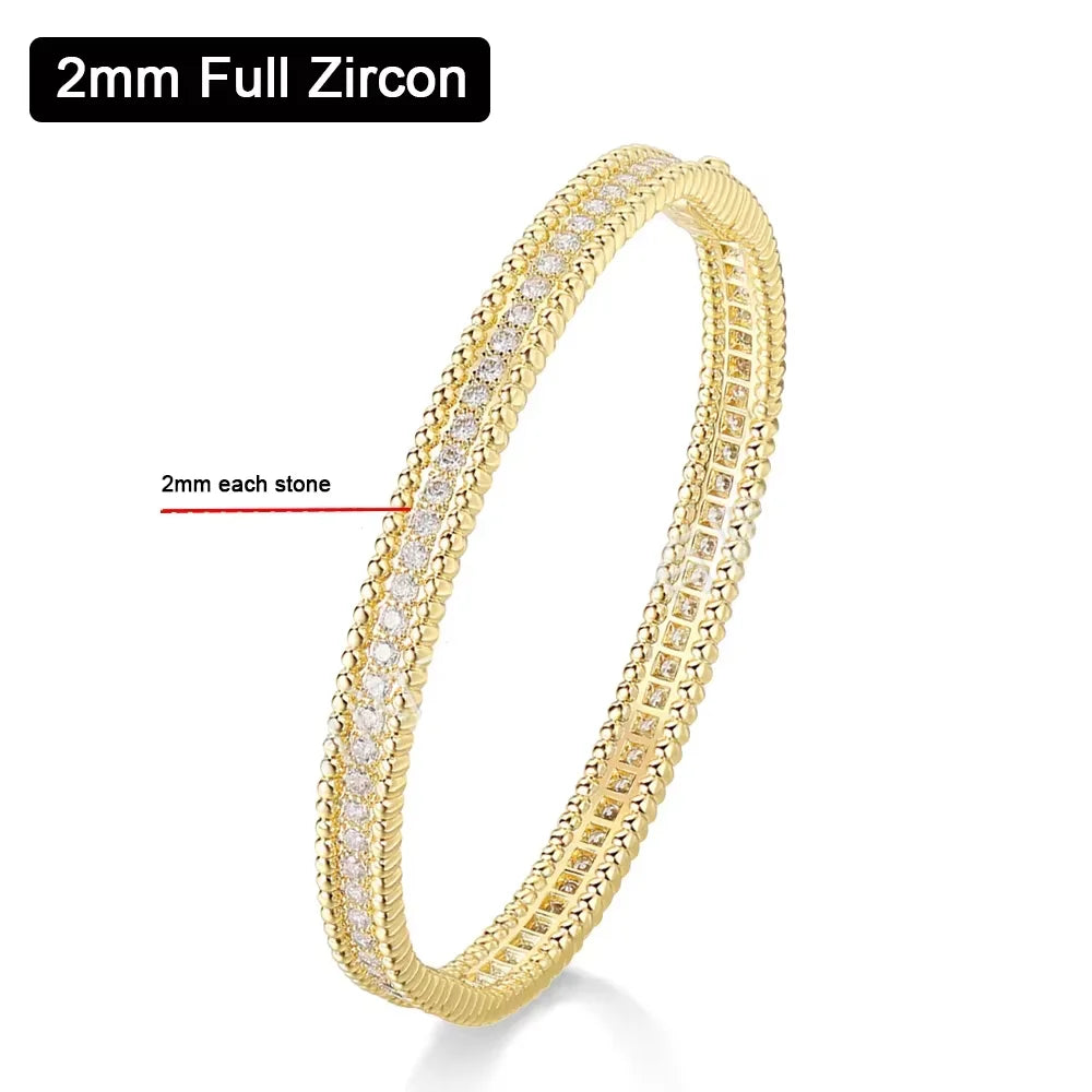 2MM D Moissanite Hoop Bangle – S925 Sterling Silver